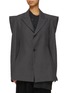 Main View - Click To Enlarge - YOHJI YAMAMOTO - Single Breasted Wool Blazer Jacket