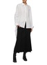 Figure View - Click To Enlarge - YOHJI YAMAMOTO - Asymmetrical Sailor Poplin Shirt