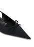 Detail View - Click To Enlarge - BALENCIAGA - Knife Bow 40 Spandex Slingbacks