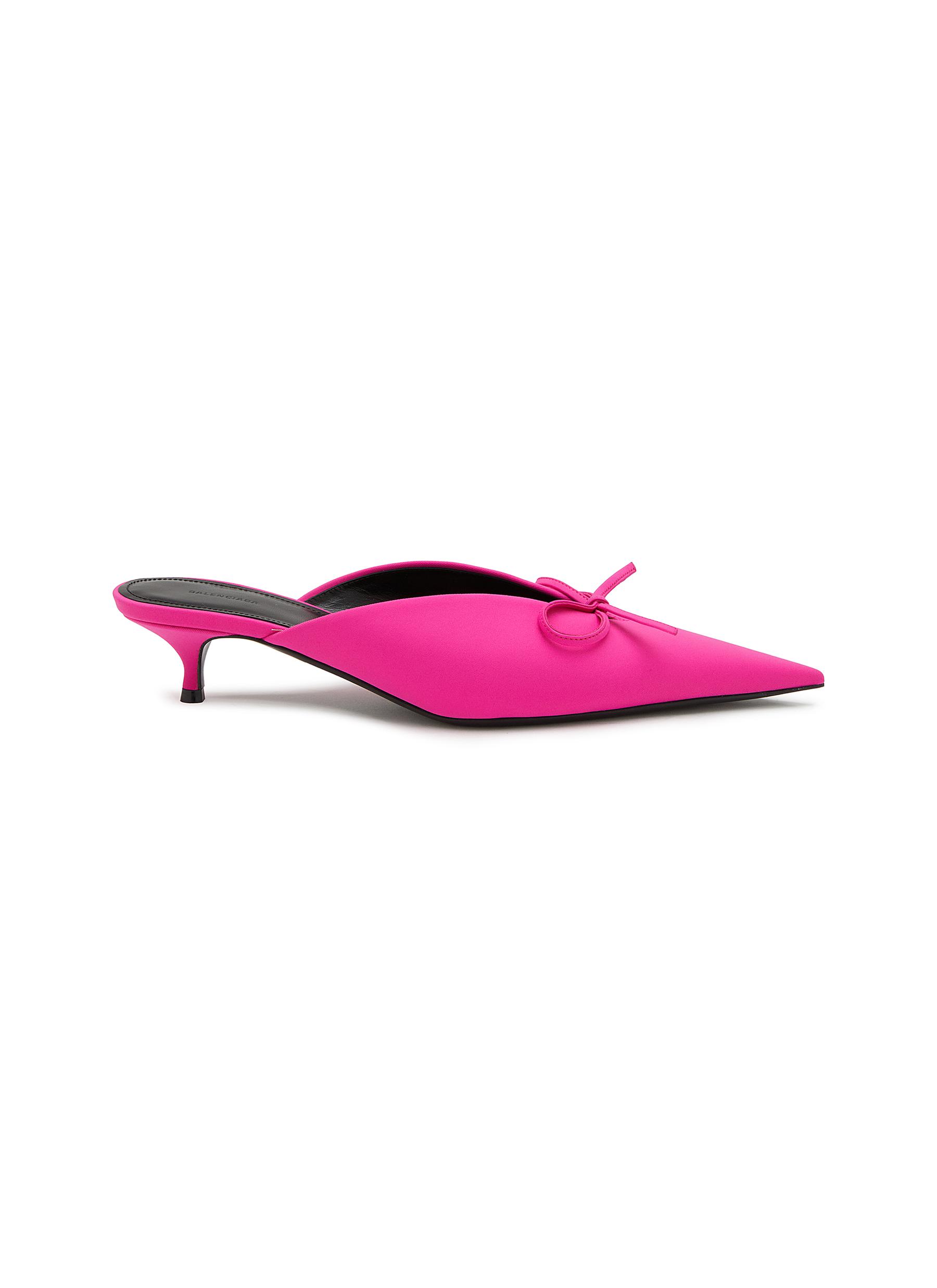 BALENCIAGA | Knife Bow 40 Spandex Mules | PINK | Women