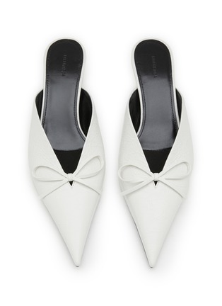 Detail View - Click To Enlarge - BALENCIAGA - Knife Bow 40 Leather Mules