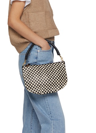 Front View - Click To Enlarge - CLARE V. - Petit Moyen Leather Messenger Bag