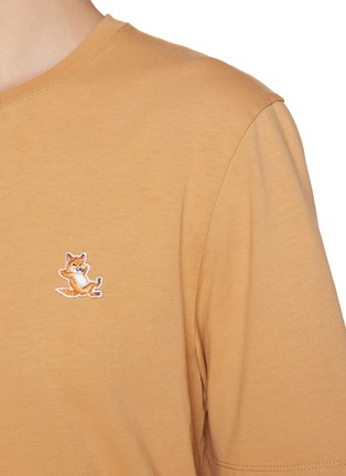  - MAISON KITSUNÉ - Chillax Fox Patch Cotton T-Shirt