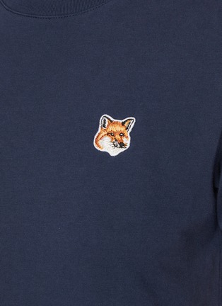  - MAISON KITSUNÉ - Fox Head Patch Cotton T-shirt