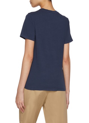 Back View - Click To Enlarge - MAISON KITSUNÉ - Fox Head Patch Cotton T-shirt