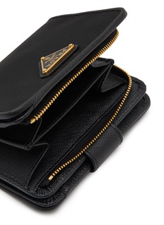 PRADA | Small Re-Nylon Leather Logo Wallet | Women | Lane Crawford
