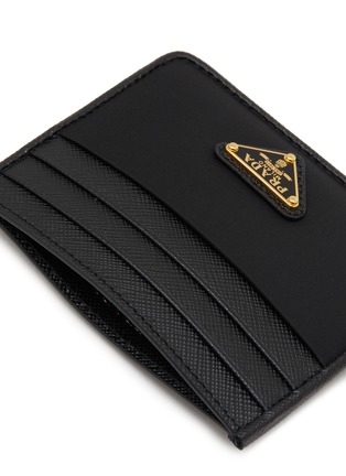 PRADA Re Nylon Leather Card Holder Women Lane Crawford