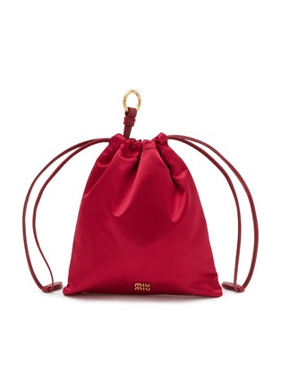 MIU MIU | Mini Duchesse Contenitori Satin Drawstring Pouch