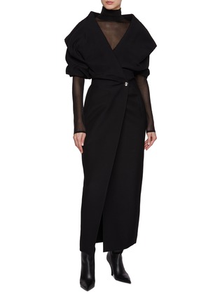 Figure View - Click To Enlarge - KHAITE - Tallin Sheer Bodysuit