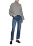 Figure View - Click To Enlarge - KHAITE - Abigail Medium Wash Jeans
