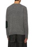 Back View - Click To Enlarge - KOLOR - Stitch Detail Elbow Patch Sweater