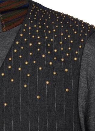  - KOLOR - Single Breasted Gold-toned Dot Embellished Vest