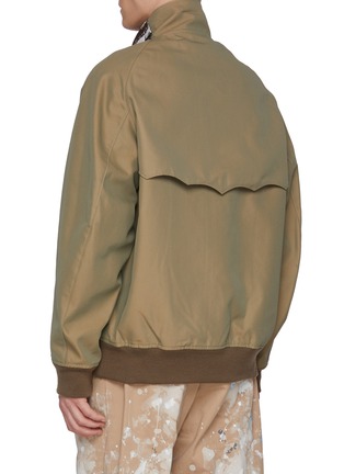 Back View - Click To Enlarge - KOLOR - Stand Collar Contrast Patchwork Bomber Jacket