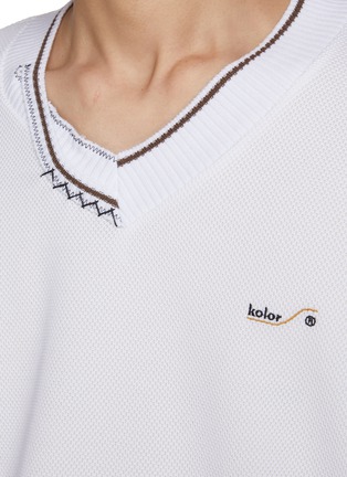  - KOLOR - V-Neck Logo Sweatshirt