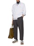 Figure View - Click To Enlarge - KOLOR - V-Neck Logo Sweatshirt