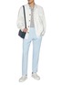 Figure View - Click To Enlarge - THEORY - Zaine Flat Front Straight Leg Pants