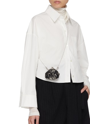 Figure View - Click To Enlarge - Y'S - 3D Necklace Advantique Leather Bag