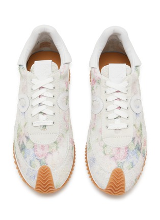 Detail View - Click To Enlarge - LOEWE - Flow Floral Suede Women's Sneakers