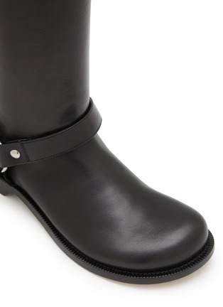 Detail View - Click To Enlarge - LOEWE - Campo Leather Biker Tall Boots