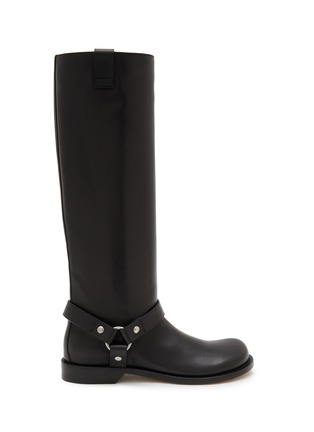 Main View - Click To Enlarge - LOEWE - Campo Leather Biker Tall Boots