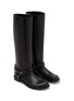 Figure View - Click To Enlarge - LOEWE - Campo Leather Biker Tall Boots