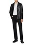 Figure View - Click To Enlarge - THE ROW - Notch Lapel Leather Jacket