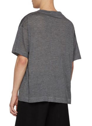 Back View - Click To Enlarge - THE ROW - Nico Cashmere Silk T-Shirt
