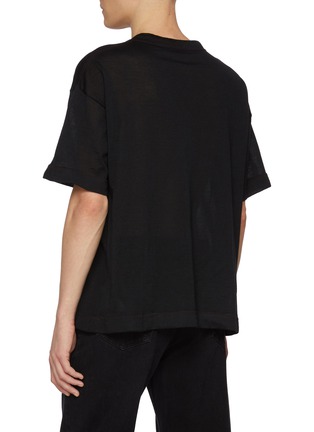 Back View - Click To Enlarge - THE ROW - Nico Cashmere Silk T-Shirt