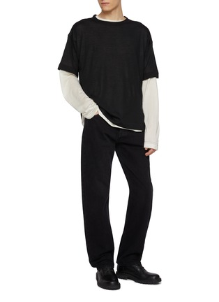 THE ROW | Nico Cashmere Silk T-Shirt | BLACK | Men | Lane