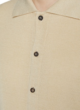  - THE ROW - Spread Collar Linen Silk Cardigan
