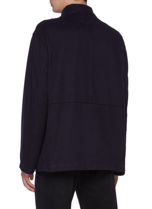Back View - Click To Enlarge - THE ROW - Frank Snap Button Cotton Jacket