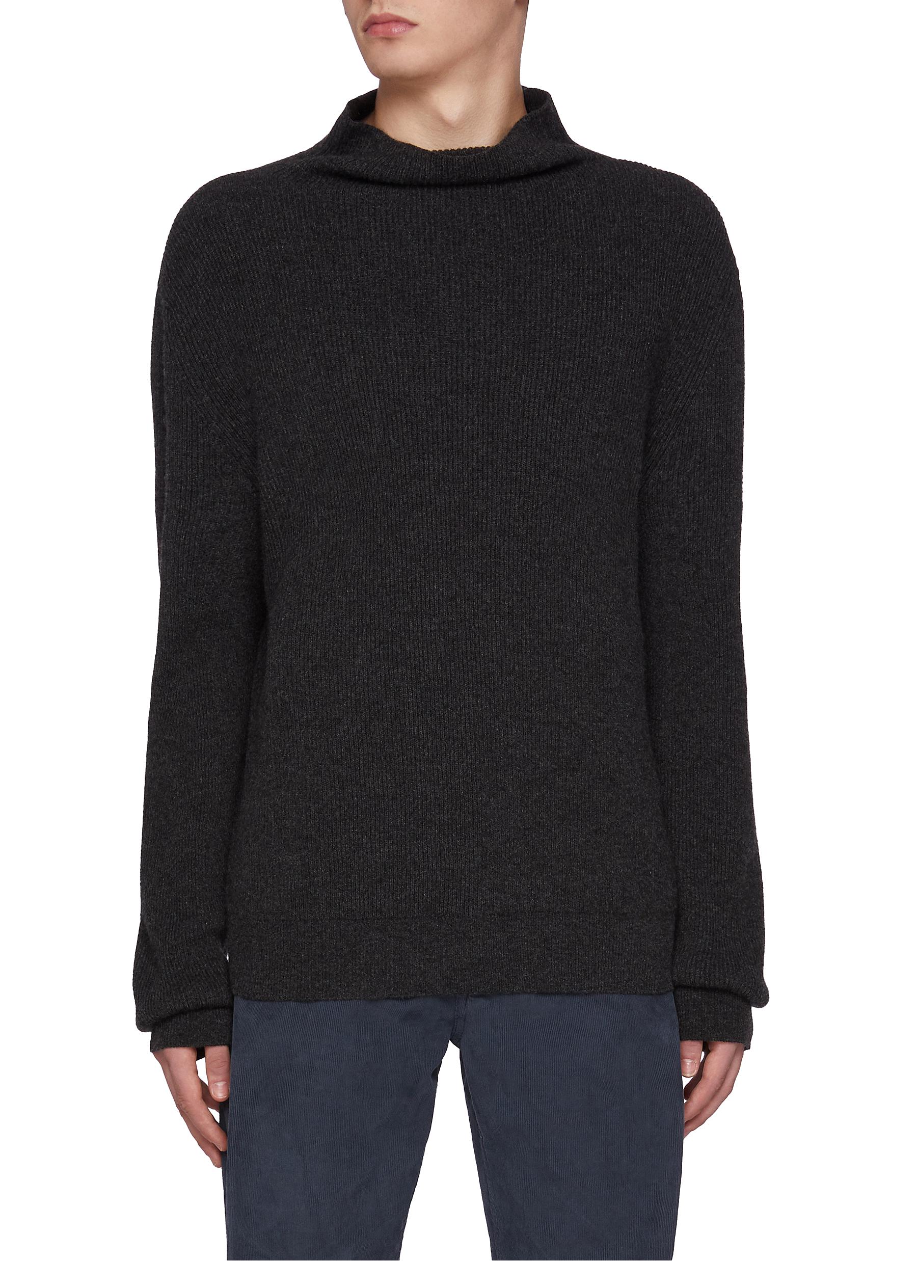 スウェット・トレーナー [The Row] Daniel Sweater in Cashmere Rowley Sweater Grey in Cashmere – The Row