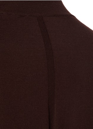  - THE ROW - Delsie Mock Neck Wool T-shirt