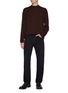 Figure View - Click To Enlarge - THE ROW - Delsie Mock Neck Wool T-shirt