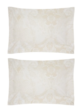 Main View - Click To Enlarge - CELSO DE LEMOS - Pompadour Pillowcase Set of 2 — Linen