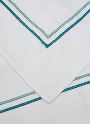 Detail View - Click To Enlarge - CELSO DE LEMOS - Hana King Size Duvet Cover — Lichen