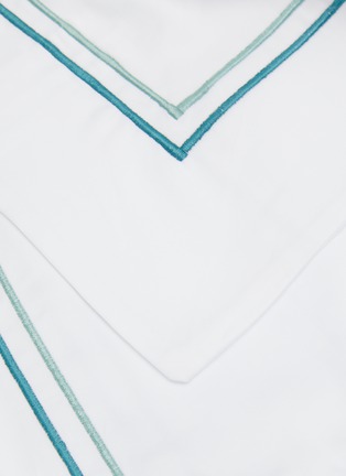 Detail View - Click To Enlarge - CELSO DE LEMOS - Hana Queen Size Duvet Cover — Lichen