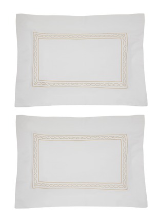 Main View - Click To Enlarge - CELSO DE LEMOS - Versailles Pillowcase Set of 2 — Miel