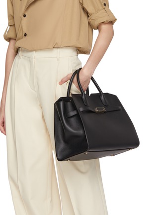 Front View - Click To Enlarge - VALEXTRA - Borsa Milano Leather Bag