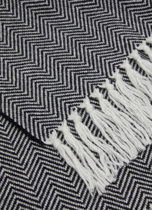 Detail View - Click To Enlarge - ALONPI - Vigo Throw — Black/Ecru