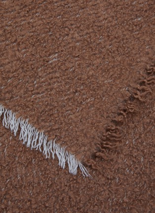 Detail View - Click To Enlarge - ALONPI - Region Textured Cashmere Silk Throw — Vicuna