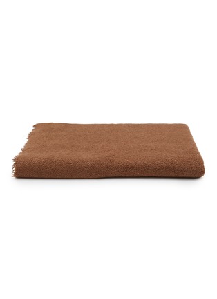 Main View - Click To Enlarge - ALONPI - Region Textured Cashmere Silk Throw — Vicuna