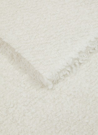 Detail View - Click To Enlarge - ALONPI - Region Cashmere Silk Throw — Ecru