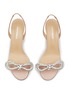 Detail View - Click To Enlarge - MACH & MACH - Double Bow 55 Satin Sandals