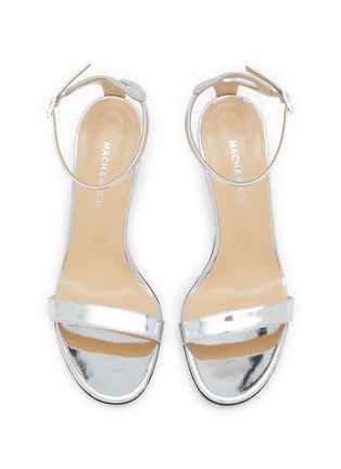 Detail View - Click To Enlarge - MACH & MACH - Special Heart 85 Mirror Leather Sandals