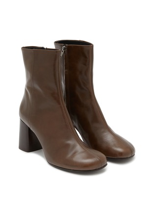 Detail View - Click To Enlarge - LEMAIRE - Anatomic 80 Glossy Leather Boots