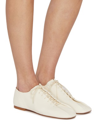 Figure View - Click To Enlarge - LEMAIRE - Souris Leather Derby Shoes