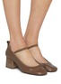 Figure View - Click To Enlarge - LEMAIRE - Square Ballerina 55 Leather Mary Jane Pumps