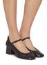 Figure View - Click To Enlarge - LEMAIRE - Square Ballerina 55 Leather Mary Jane Pumps