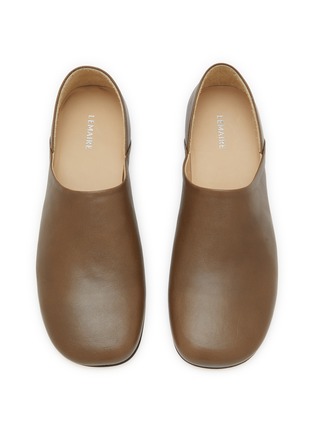 Detail View - Click To Enlarge - LEMAIRE - Leather Flat Slippers